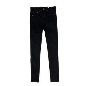 Rag & Bone High Rise Ankle Skinny Jeans Black Size 26x28